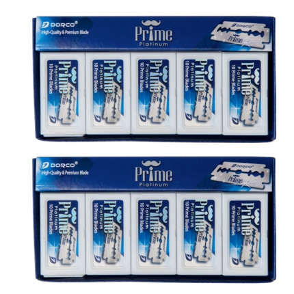 Promo Filo Hojilla DORCO PRIME 100 uds. Dobles X2