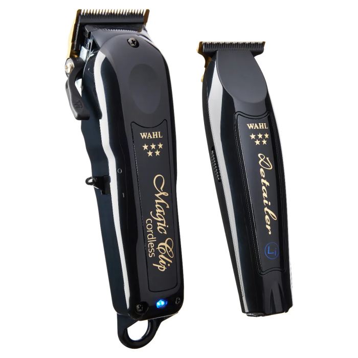 Combo WAHL Clipper Magic Clip Cordless BLACK + Trimmer Detailer Li Cordless BLACK - Imagen 3