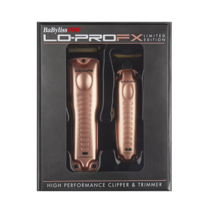 Combo BABYLISS Clipper + Trimmer Lo Pro FX Rose - Imagen 2