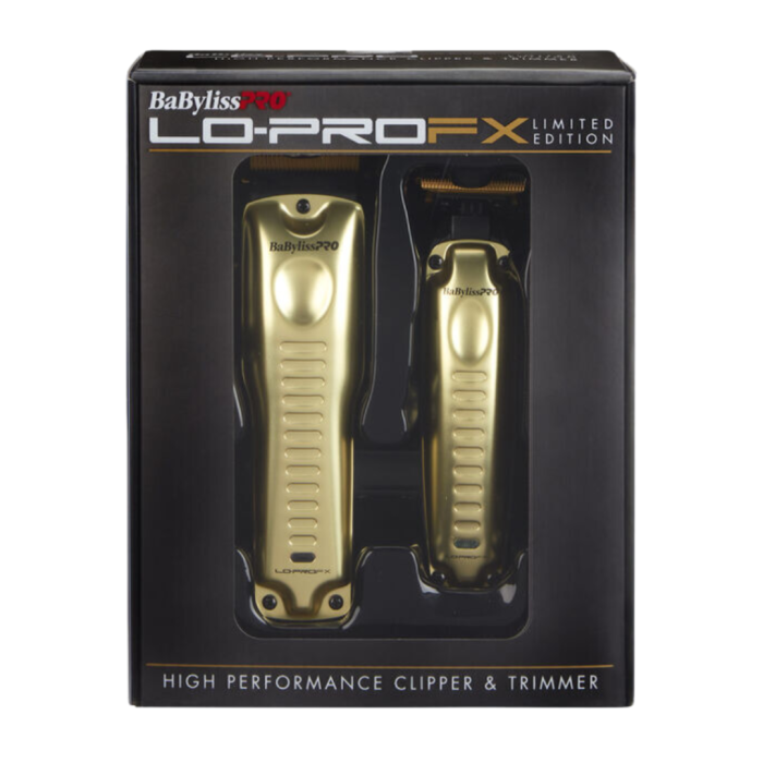 Combo BABYLISS Clipper + Trimmer Lo Pro FX Gold - Imagen 2