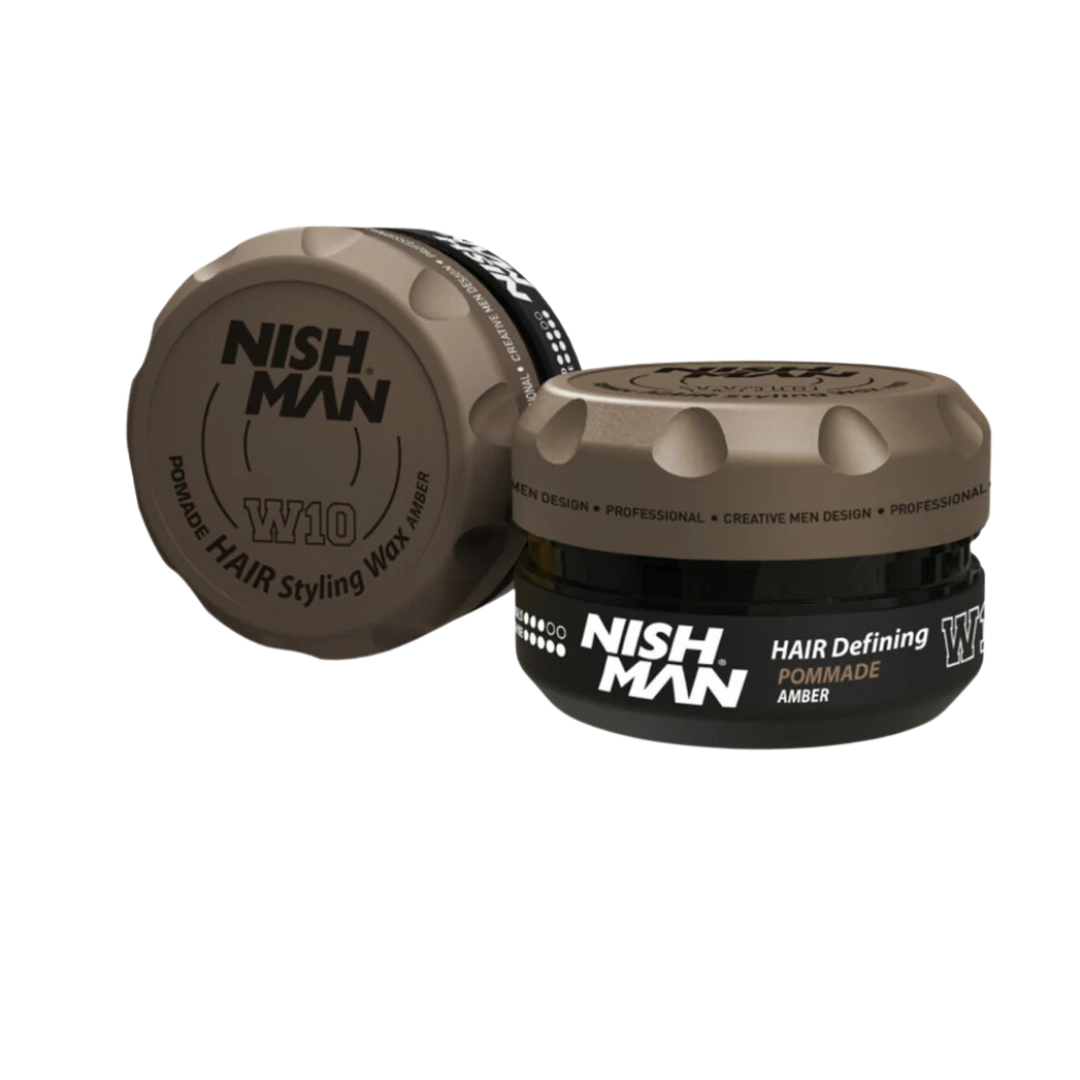 web - 2025-01-20T181330.527 Cera NISH MAN W10 Pomade Amber 100ml - Imagen 1