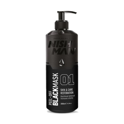 Mascarilla Facial NISH MAN Black Mask 200ml