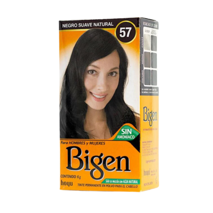 Tinte Permanente Polvo BIGEN N° 57 Negro Suave