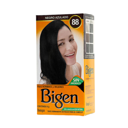Tinte Permanente Polvo BIGEN N° 88 Negro Azulado