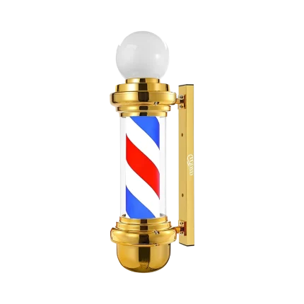 Pole Barber Clásico con Esfera Dorado 68cm