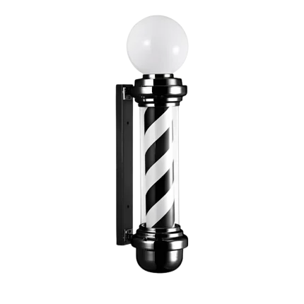 Pole Barber Clásico con Esfera Negro 85cm