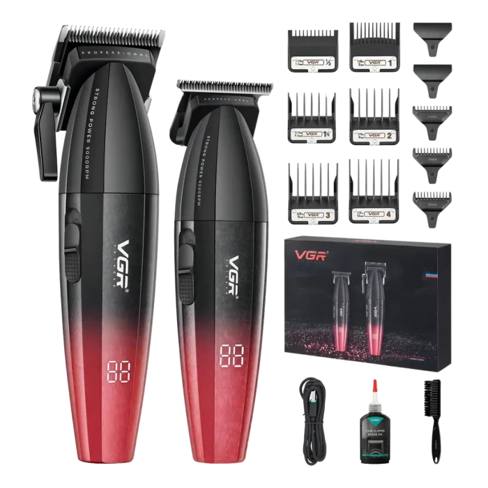 Combo VGR Clipper + Trimmer V640 Red - Imagen 2