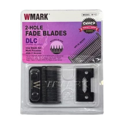 Cuchilla Clipper WMARK 2-Hole Fade Blades DLC