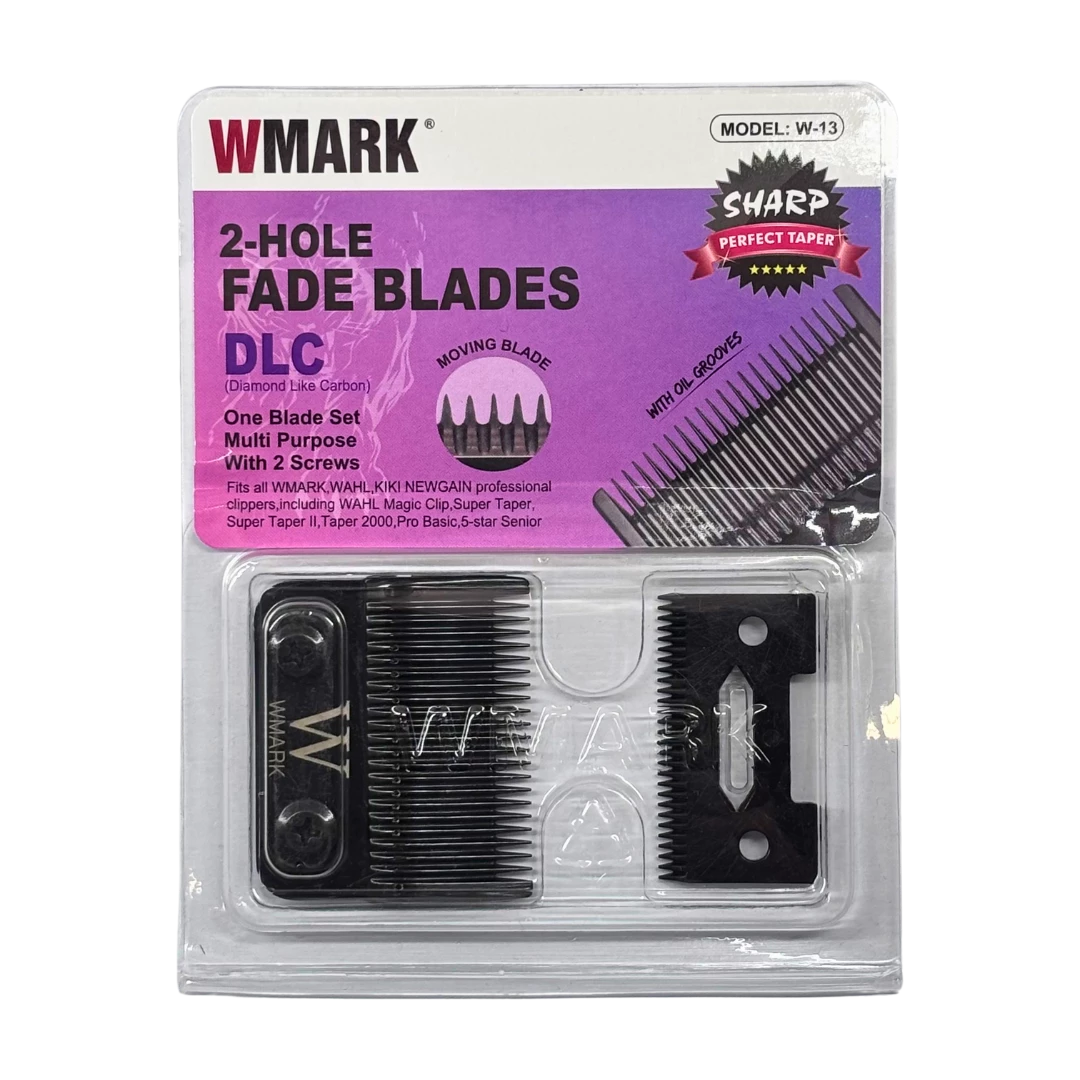 cuchilla-clipper-wmark-fade-blades-dlc-extravagantebarber Cuchilla Clipper WMARK 2-Hole Fade Blades DLC - Imagen 1