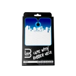 Capa LEVEL3 Cuello Silicona Blanca Borde Azul - Imagen 2