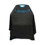 Capa LEVEL3 Cuello Silicona Negra Borde Azul