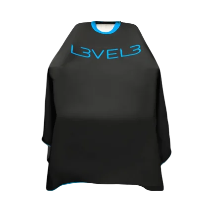 Capa LEVEL3 Cuello Silicona Negra Borde Azul
