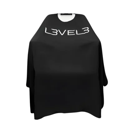 Capa LEVEL3 Cuello Silicona Negra Borde Blanco