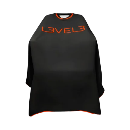 Capa LEVEL3 Cuello Silicona Negra Borde Rojo