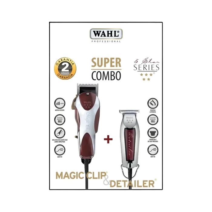 Combo WAHL Clipper Magic Clip + Trimmer Detailer - Imagen 3