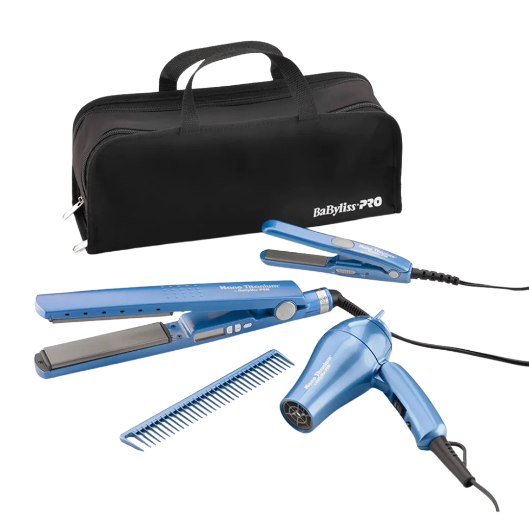 kit-viaje-babyliss-nano-titanium-extravagantebarber Kit de Viaje BABYLISS Nano Titanium - Imagen 1