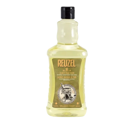 3 en 1 Tea Tree Shampo/Acond/Gel de baño Reuzel 1000 ml