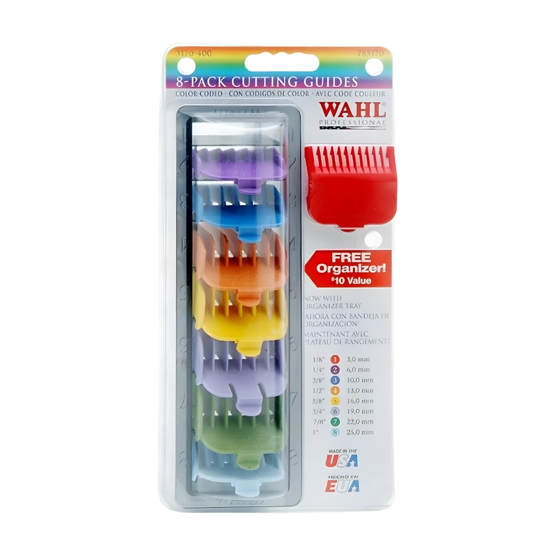 set-peines-wahl-colores-original-extravagantebarber Set de Peines WAHL Colores Original - Imagen 1