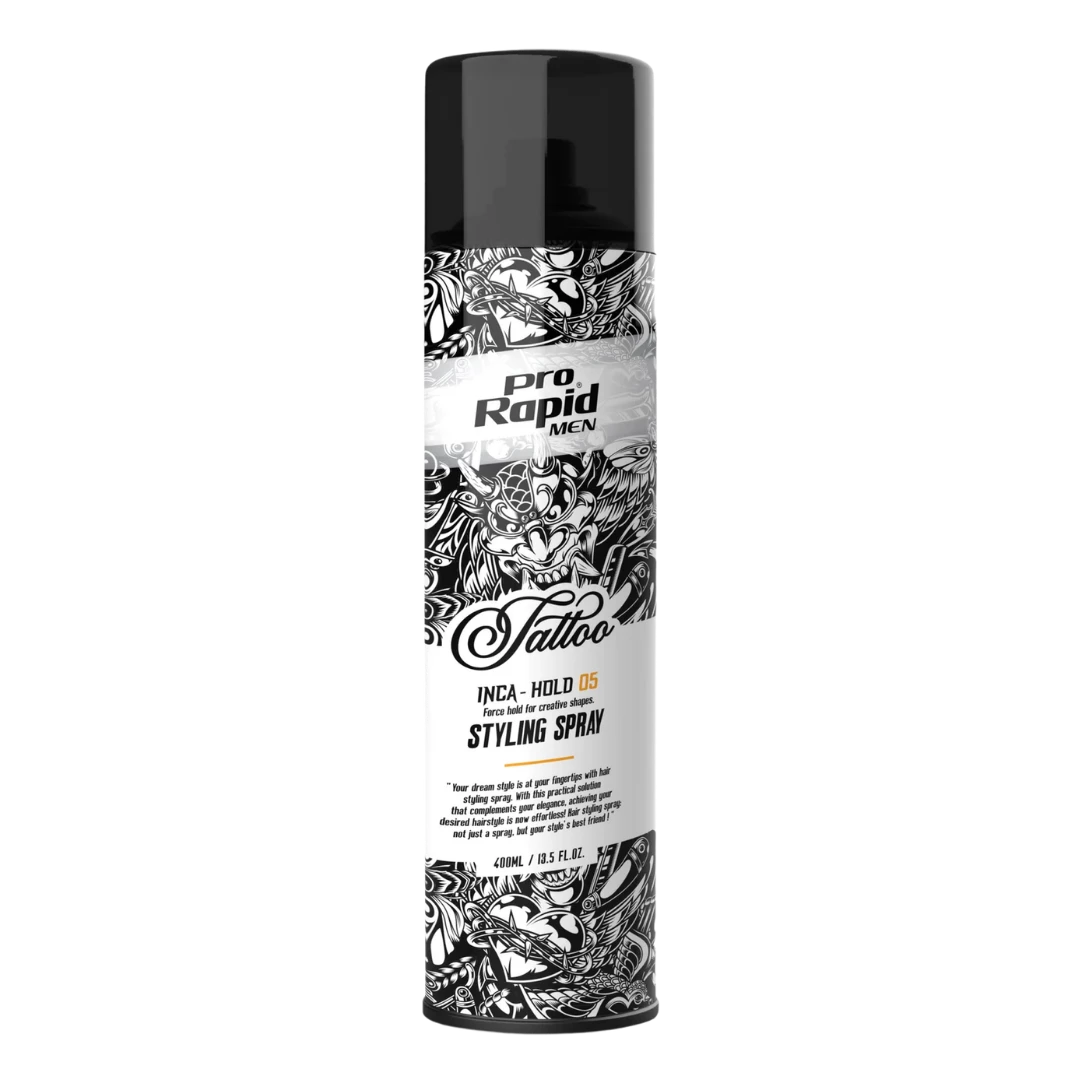 laca-fijacion-pro-rapid-men-400ml-extravagantebarber Laca Fijación PRO RAPID MEN Inca-Hold 05 400ml - Imagen 1