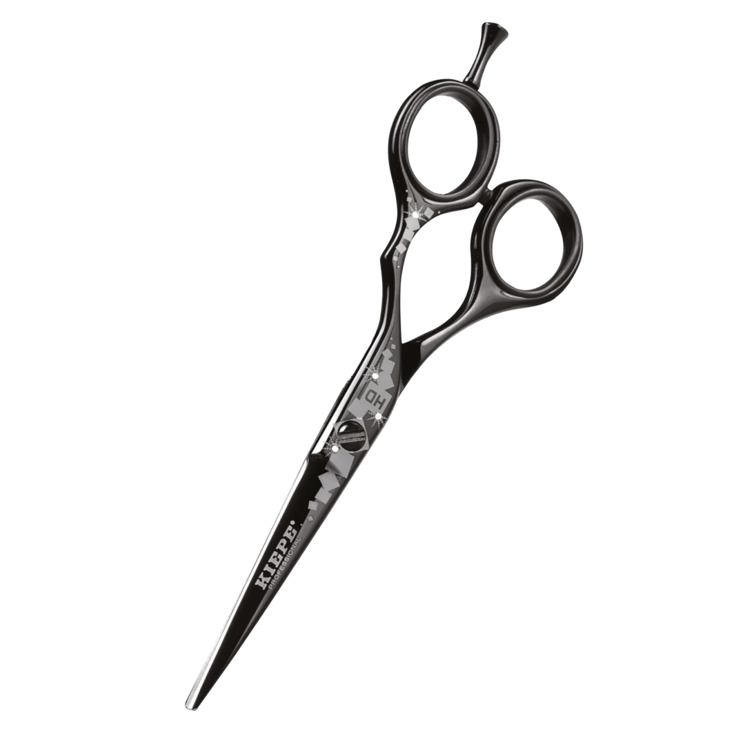 tijera-kiepe-filo-navaja-hd-black-extravagantebarber Tijera KIEPE Filo Navaja Hd Black 5.5" - Imagen 1