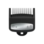 Peine Alzada Alternativo Negro - Plateado 1.0"