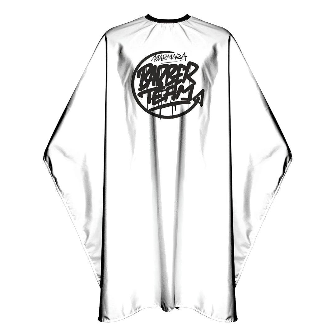 capa-marmara-barber-team-white-extravagantebarber Capa MARMARA Barber Team White - Imagen 1