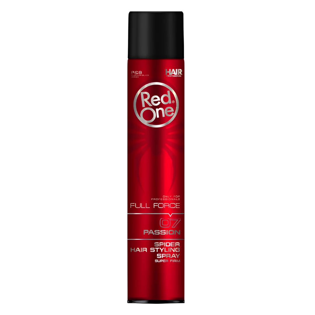 laca-fijacion-red-one-07-passion-extravagantebarber Laca Fijación RED ONE 07 Passion 400ml - Imagen 1