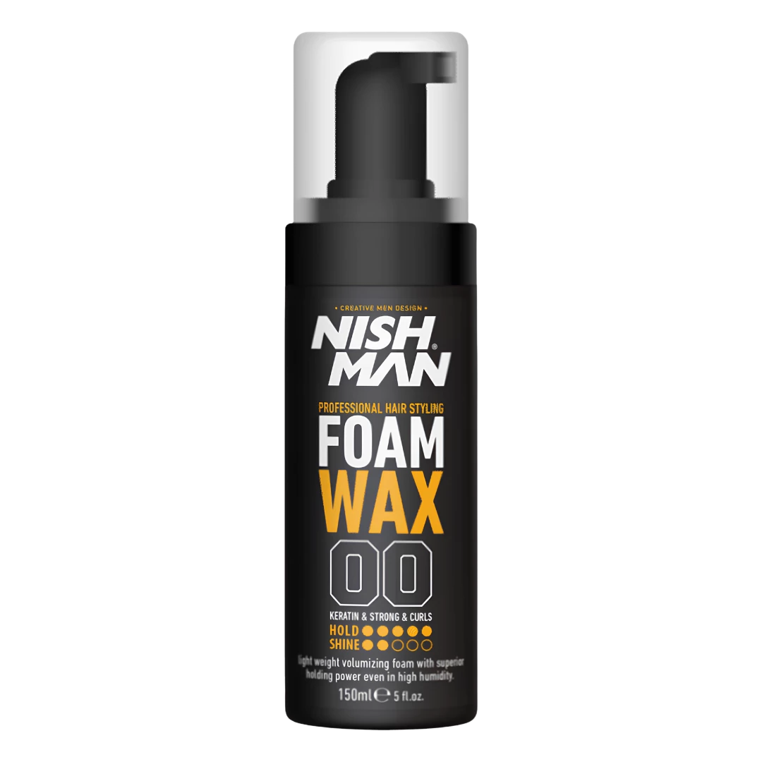 espuma-fijadora-nish-man-foam-wax-00-150ml-extravagantebarber Espuma Fijadora NISH MAN Foam Wax "00" 150ml - Imagen 1