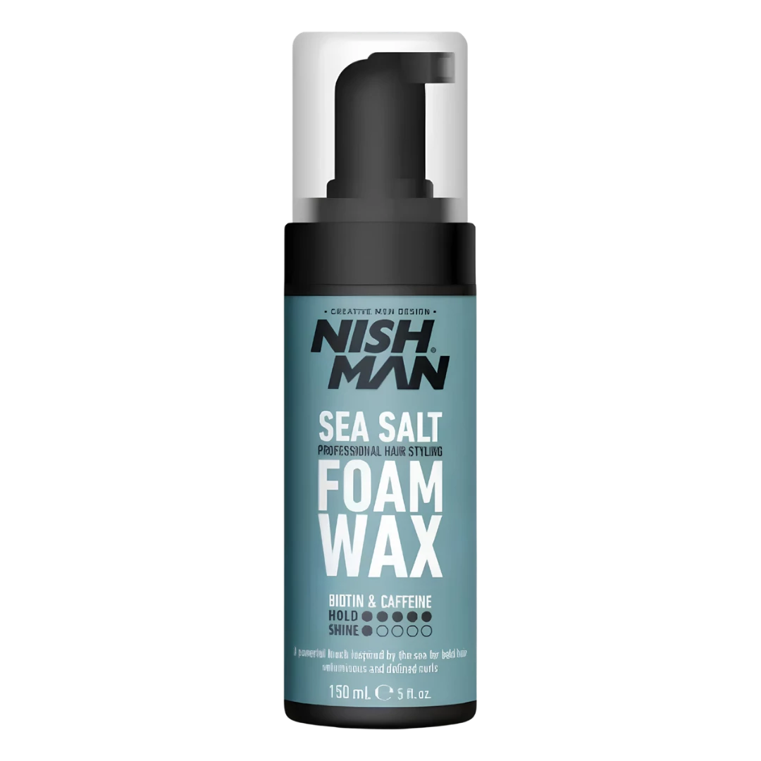 espuma-fijadora-nish-man-foam-wax-sea-salt-150ml-extravagantebarber Espuma Fijadora NISH MAN Foam Wax Sea Salt 150ml - Imagen 1